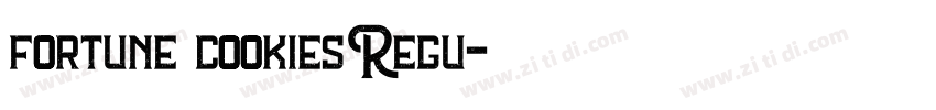 fortune cookies Regu字体转换